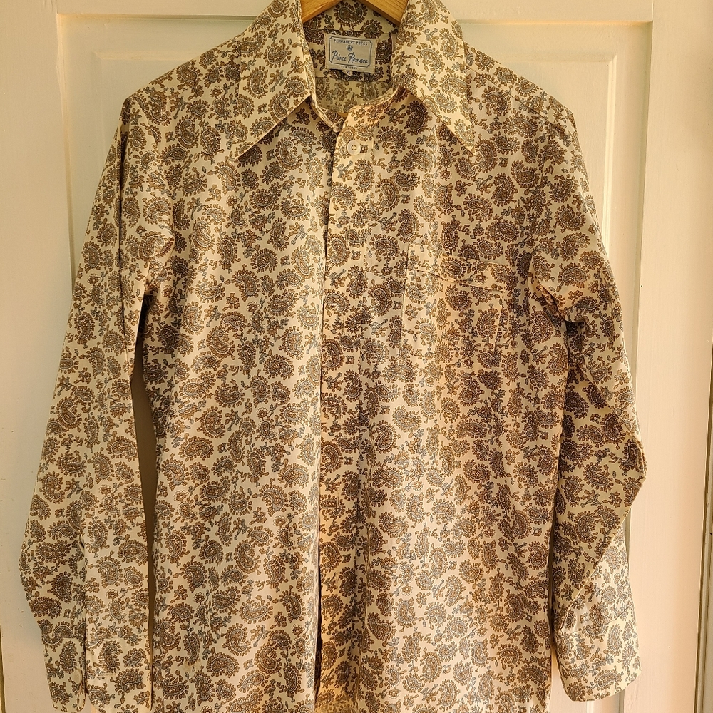 VINTAGE - Patterned button down shirt - Picture 13 of 13